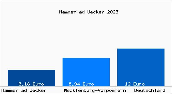 Aktueller Mietspiegel in Hammer ad Uecker