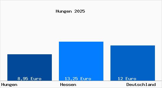 Aktueller Mietspiegel in Hungen