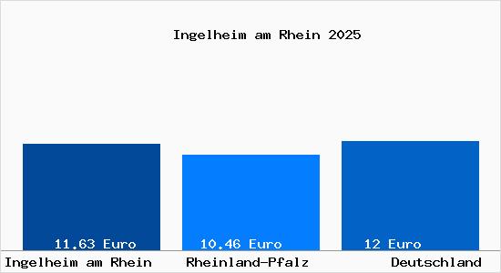 Aktueller Mietspiegel in Ingelheim am Rhein