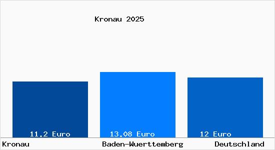 Aktueller Mietspiegel in Kronau Baden