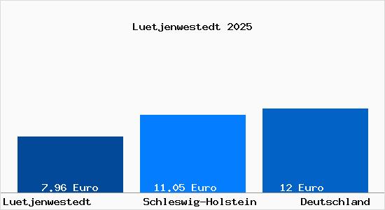 Aktueller Mietspiegel in Luetjenwestedt