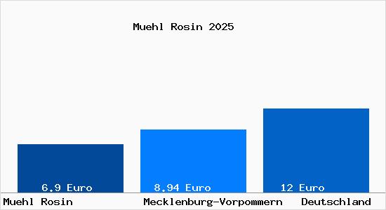 Aktueller Mietspiegel in Mühl Rosin