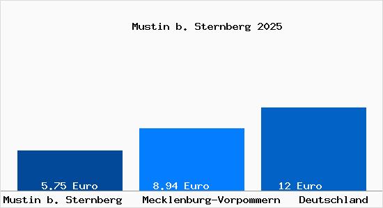 Aktueller Mietspiegel in Mustin b. Sternberg