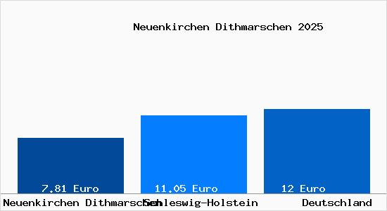Aktueller Mietspiegel in Neuenkirchen Dithmarschen