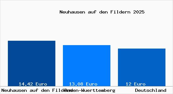 Aktueller Mietspiegel in Neuhausen auf den Fildern