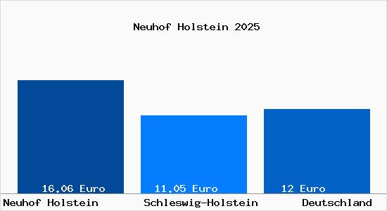 Aktueller Mietspiegel in Neuhof Holstein