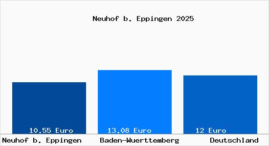 Aktueller Mietspiegel in Neuhof b. Eppingen