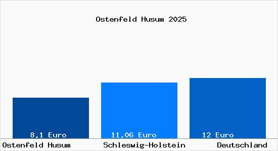 Aktueller Mietspiegel in Ostenfeld Husum