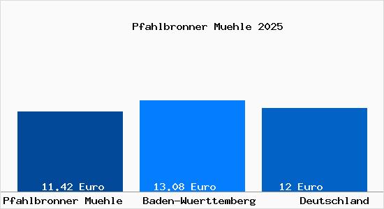 Aktueller Mietspiegel in Pfahlbronner Muehle