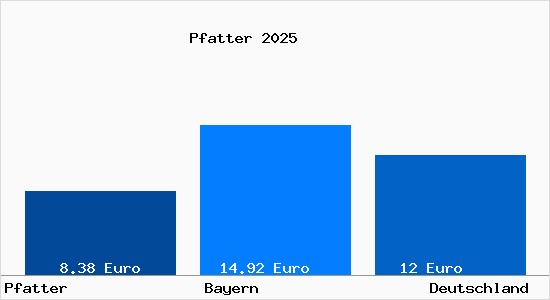 Aktueller Mietspiegel in Pfatter
