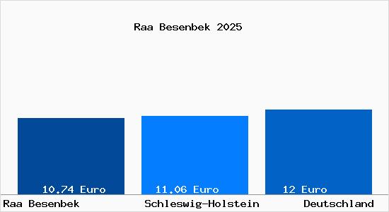 Aktueller Mietspiegel in Raa Besenbek