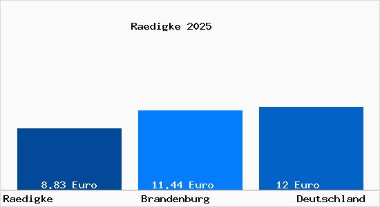 Aktueller Mietspiegel in Raedigke
