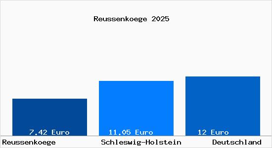 Aktueller Mietspiegel in Reussenkoege