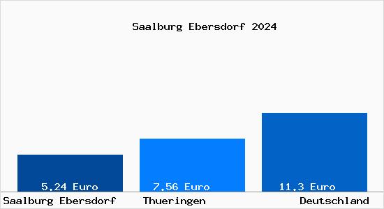 Aktueller Mietspiegel in Saalburg Ebersdorf