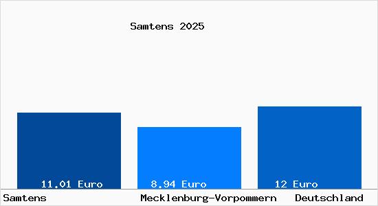 Aktueller Mietspiegel in Samtens
