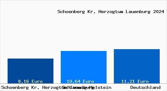 Aktueller Mietspiegel in Schoenberg Kr. Herzogtum Lauenburg