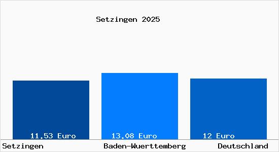 Aktueller Mietspiegel in Setzingen