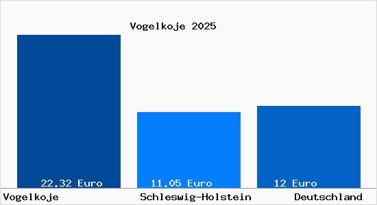 Aktueller Mietspiegel in Vogelkoje