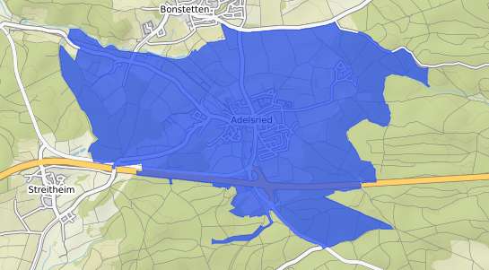 Bodenrichtwertkarte Adelsried b. Augsburg