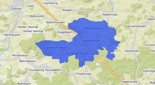 Bodenrichtwertkarte Adelzhausen