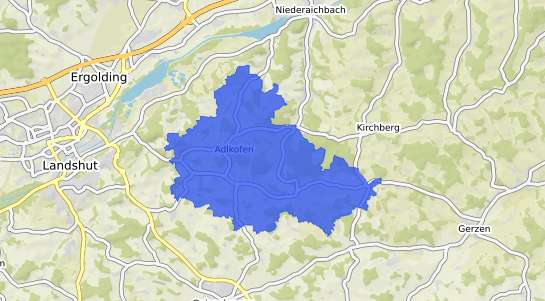 Bodenrichtwertkarte Adlkofen b. Landshut, Isar