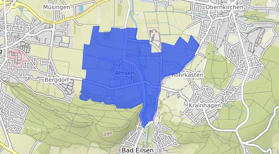 Bodenrichtwertkarte Ahnsen b. Stadthagen