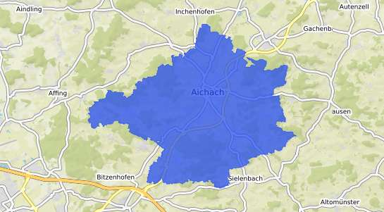 Bodenrichtwertkarte Aichach a.d. Paar