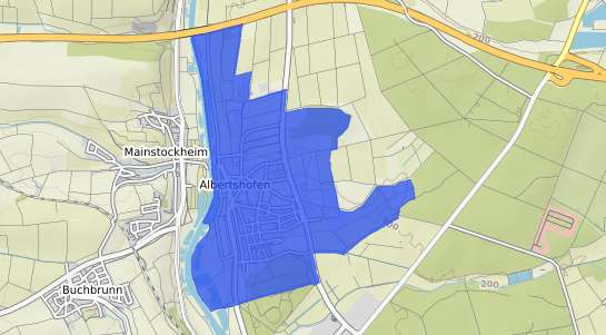 Bodenrichtwertkarte Albertshofen Kr. Kitzingen