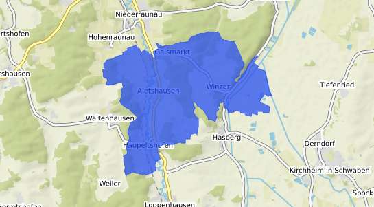 Bodenrichtwertkarte Aletshausen