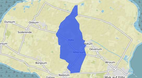 Bodenrichtwertkarte Alkersum