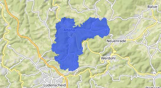 Bodenrichtwertkarte Altena Westfalen