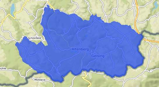 Bodenrichtwertkarte Altenberg Erzgebirge