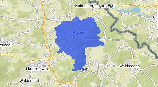 Bodenrichtwertkarte Arzberg Oberfranken