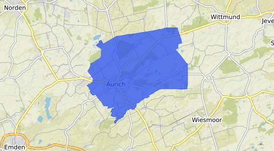 Bodenrichtwertkarte Aurich Ostfriesland