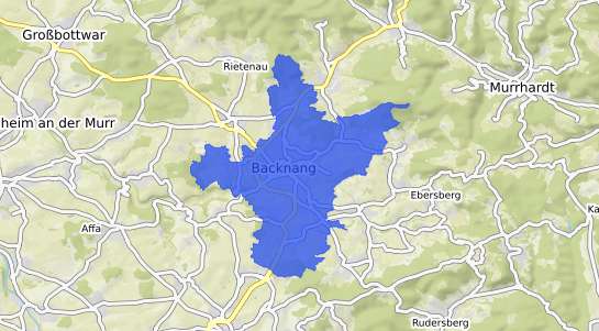 Bodenrichtwertkarte Backnang