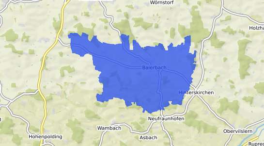 Bodenrichtwertkarte Baierbach Niederbayern