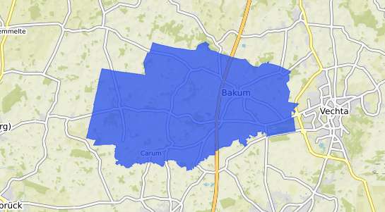 Bodenrichtwertkarte Bakum Kr. Vechta