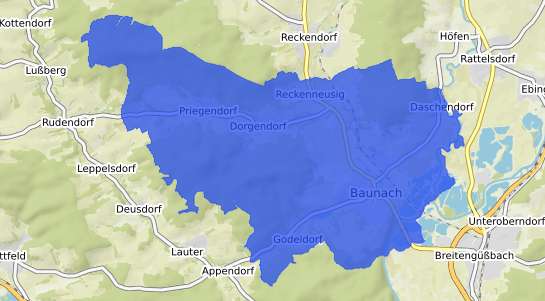 Bodenrichtwertkarte Baunach