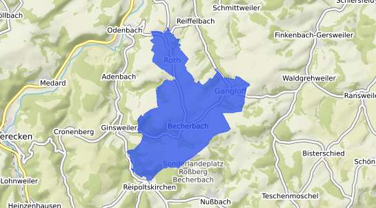 Bodenrichtwertkarte Becherbach Pfalz