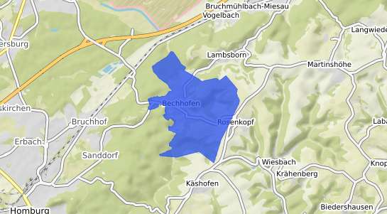 Bodenrichtwertkarte Bechhofen Pfalz