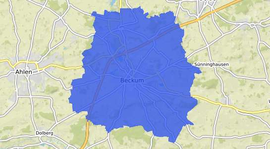 Bodenrichtwertkarte Beckum Westfalen