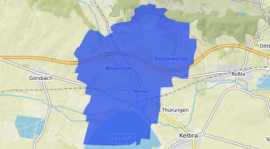 Bodenrichtwertkarte Berga b. Rossla