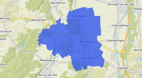 Bodenrichtwertkarte Berkheim Kr. Biberach an der Riss