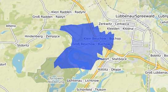 Bodenrichtwertkarte Beuchow