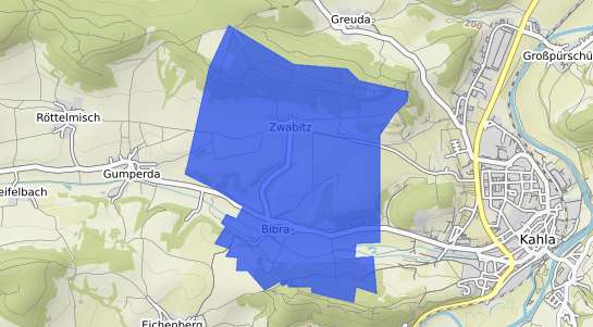 Bodenrichtwertkarte Bibra b. Jena