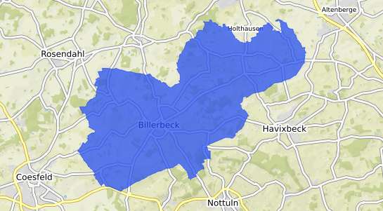 Bodenrichtwertkarte Billerbeck Westfalen