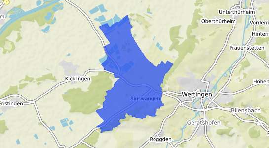 Bodenrichtwertkarte Binswangen b. Dillingen a.d. Donau