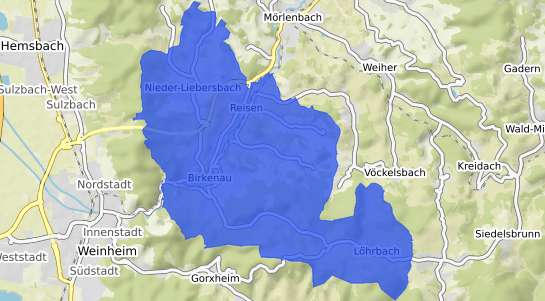 Bodenrichtwertkarte Birkenau Odenwald