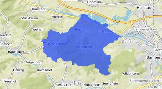 Bodenrichtwertkarte Bischberg Oberfranken