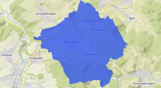 Bodenrichtwertkarte Bisingen b. Hechingen